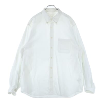 22AW SLEEVE LINE BIG B.D SHIRT ボタンダウンライン長袖シャツ UE-222034 ホワイト Bランク