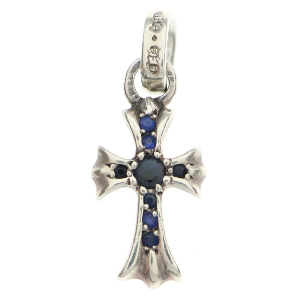 CRS BBYFAT P SAP ベイビーファットクロス PAVEサファイア ペンダントトップ シルバー BCA236 Bランク