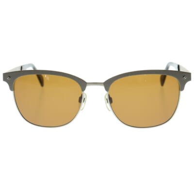 ウェリントン メタルフレーム サングラス シルバー/ブラウン DL0197-58E Bランク