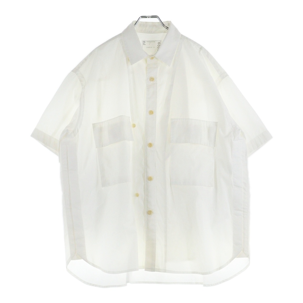 23SS コットン 半袖シャツ ホワイト 23-03009M Bランク