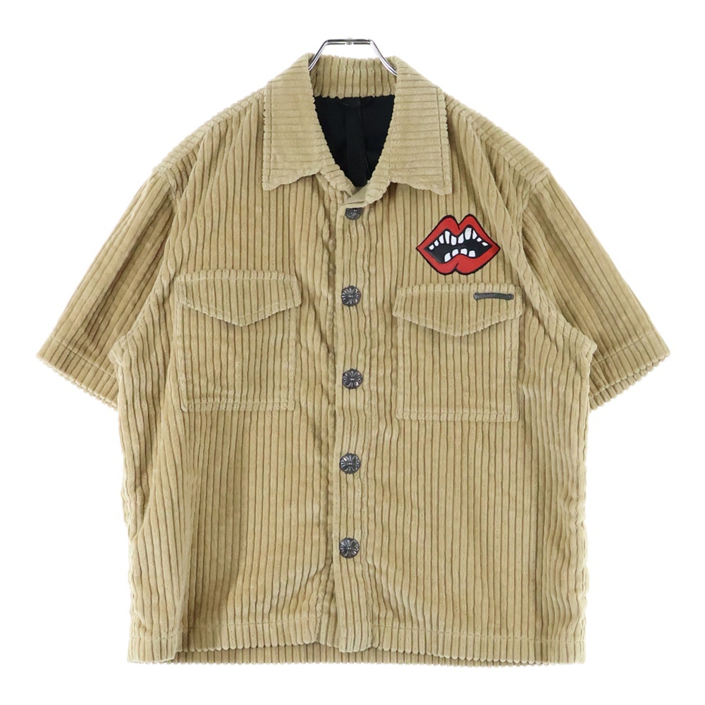 SHIRT PPO U THE 69 SS MATTY BOY マティボーイ コーデュロイ 半袖シャツ ベージュ Sランク