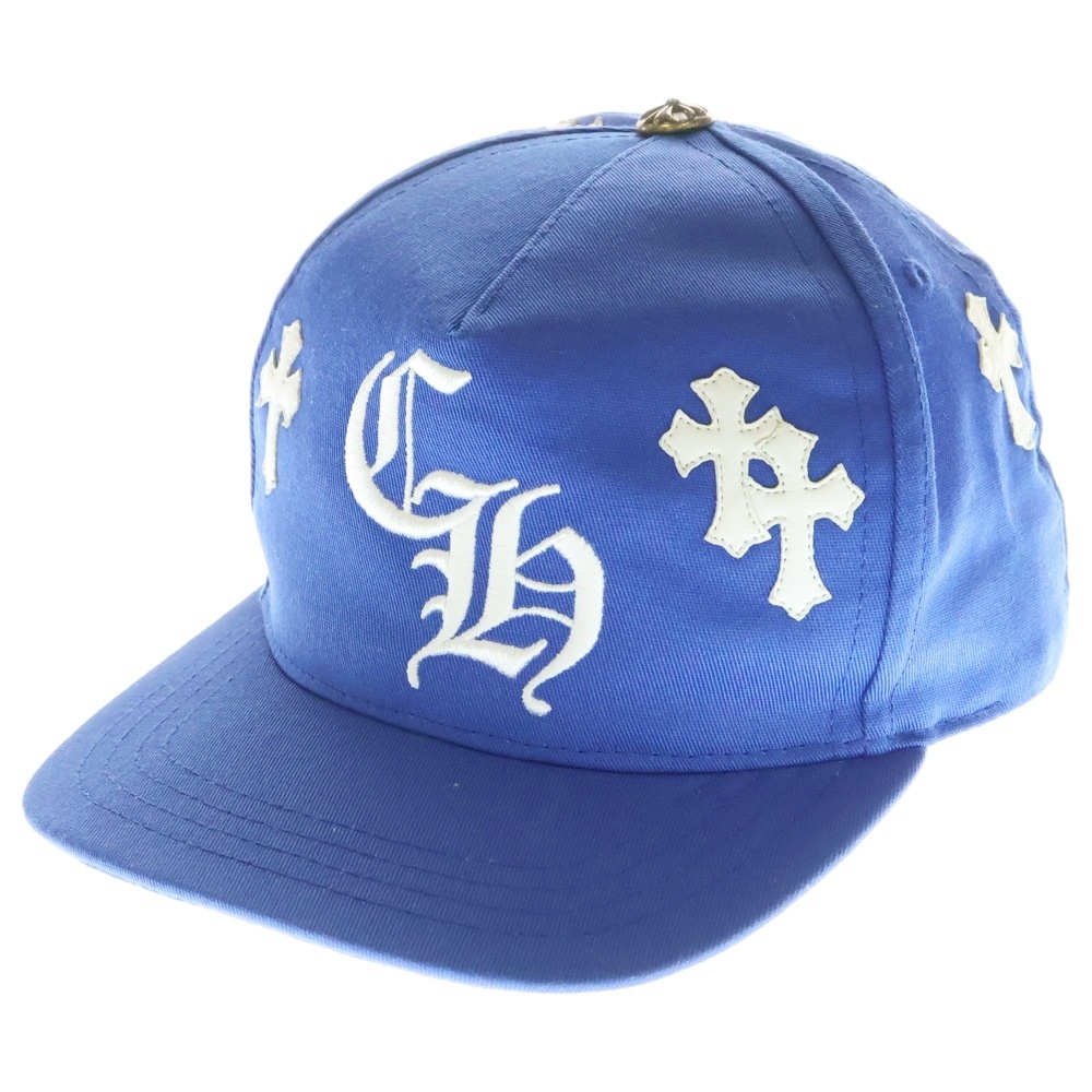 CH HAT クロスパッチベースボールキャップ ブルー Aランク