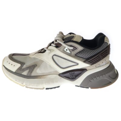 MA RUNNER ローカットスニーカー ホワイト/ブラウン Aランク