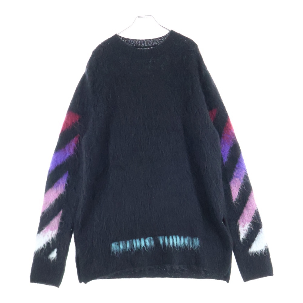 17AW バックアロー グラデーション モヘアニット ブラック Bランク