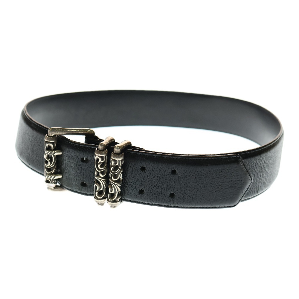 DOUBLE ROLLER ダブルピン ローラーベルト ブラック/シルバー Bランク