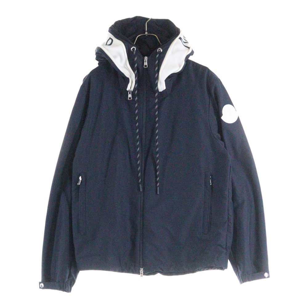 MONCLER キルティング ジップアップ パーカー ネイビー MONCLER ジップパーカー キルティング ブルゾン ネイビー M【公式通販