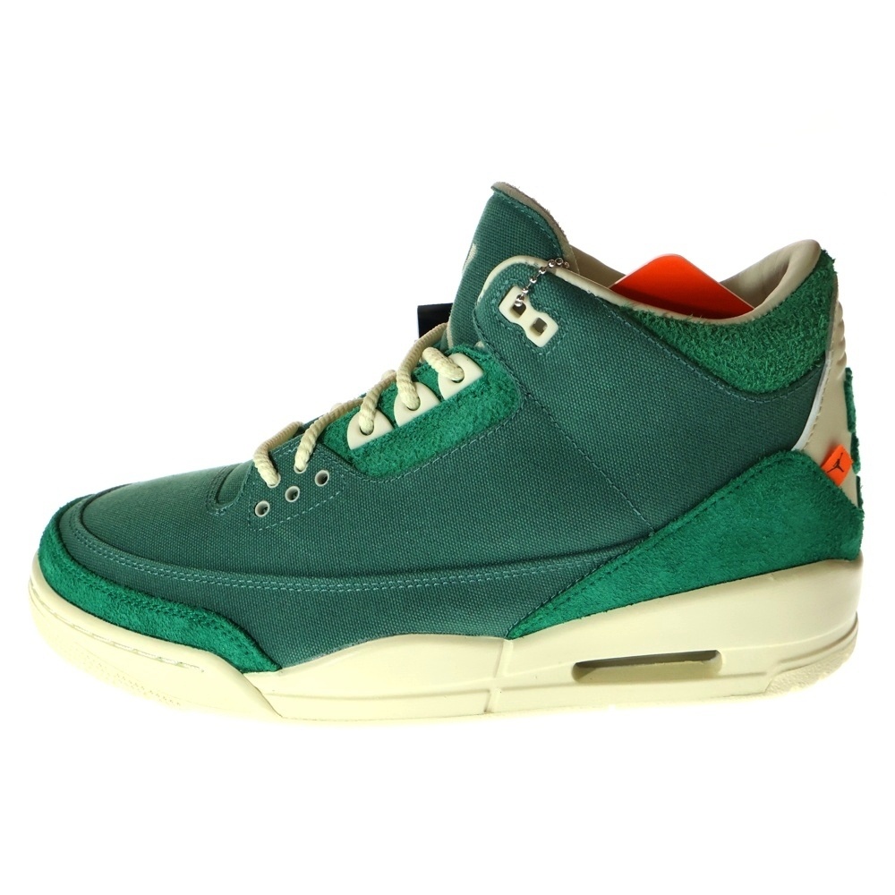 WMNS×NINA ABNEY AIR JORDAN 3 RETRO OG SP FZ7974-300 エアジョーダン3 レトロ ニーナ シャネル アブニー ミッドカットスニーカー グリーン US10.5/27.5cm Sランク