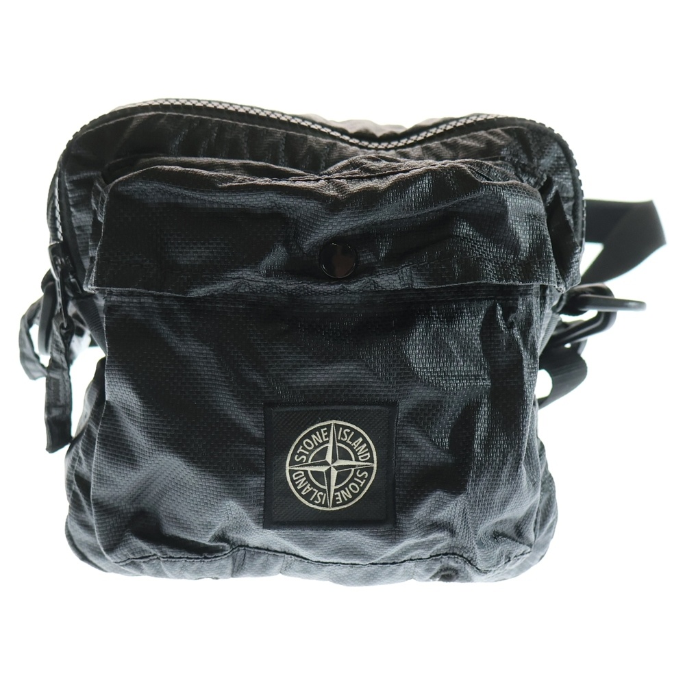 ロゴパッチ ナイロンショルダーバッグ ブラック 751590270 Bランク