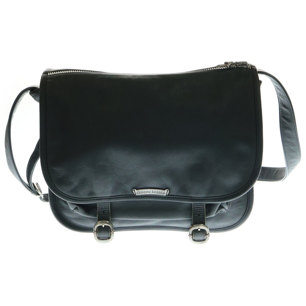 SOFT SHOULDER ソフト ショルダーバッグ メッセンジャーバッグ ブラック Bランク