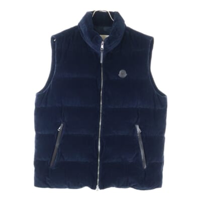 ACRAB GILET ジップアップ コーディロイダウンベスト ブラック Aランク