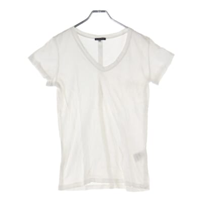 Vネック 半袖Tシャツカットソー ホワイト Bランク