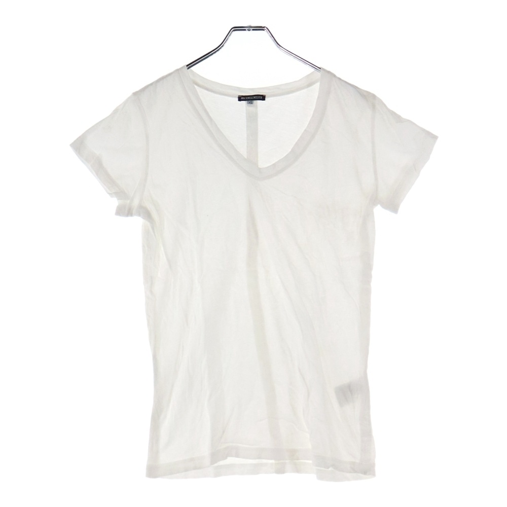 Vネック 半袖Tシャツカットソー ホワイト Bランク