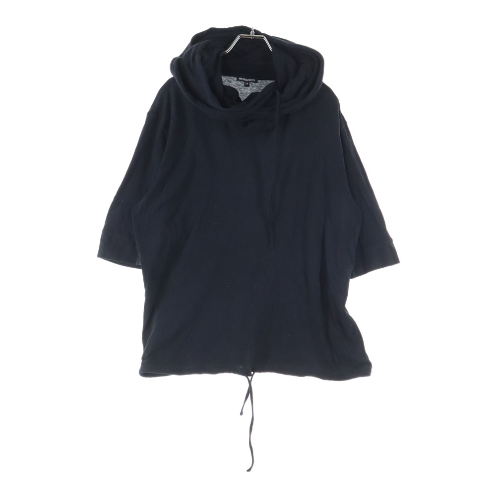 フーデッド半袖カットソー ブラック Bランク