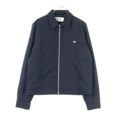 25SS トリオンフウールツイル ジップアップブルゾン ブラック RV0IE973C Bランク