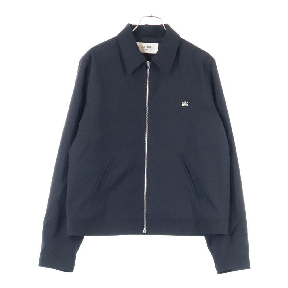 25SS トリオンフウールツイル ジップアップブルゾン ブラック RV0IE973C Bランク