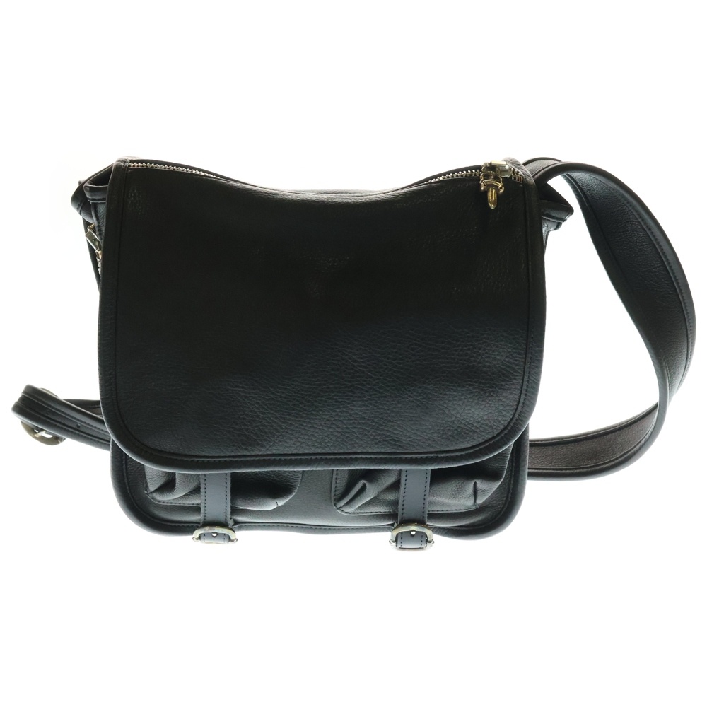 SHOULDER BAG-TINY ガンスリンガーストラップレザーショルダーバッグ ブラック Bランク