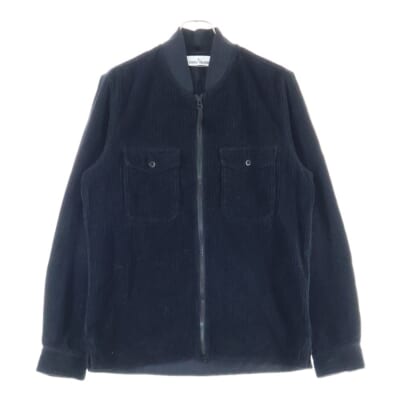 21AW Corduroy Shirt ジップアップ コーデュロイ 長袖シャツ ブラック 751511611 Bランク