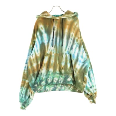 タイダイデザイン フーディプルオーバーパーカー マルチ Bランク