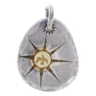 特注 印台たたきメタル小 ペンダントトップ シルバー/ゴールド Bランク