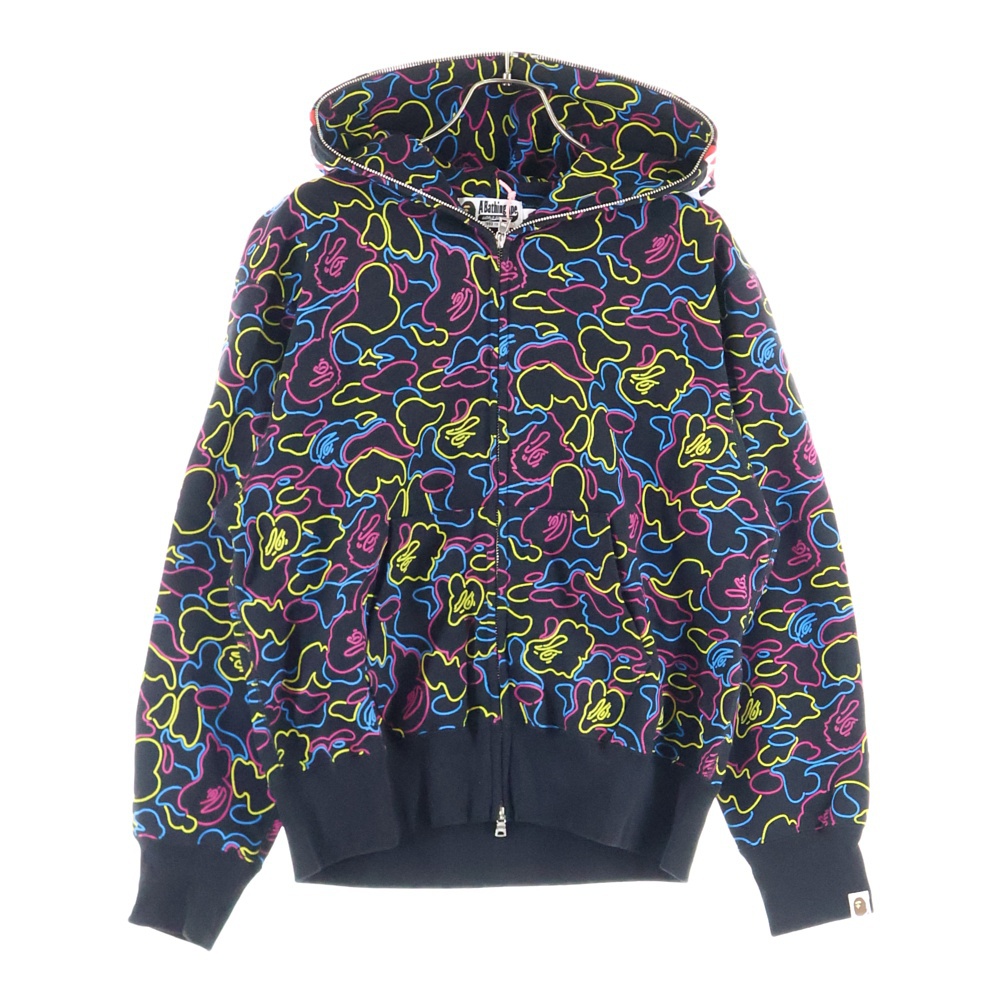 【アベイシングエイプ】カモ柄シャーク 長袖カットソー L マルチカラー アベイシングエイプ】カモ柄シャーク 長袖カットソー L マルチカラー