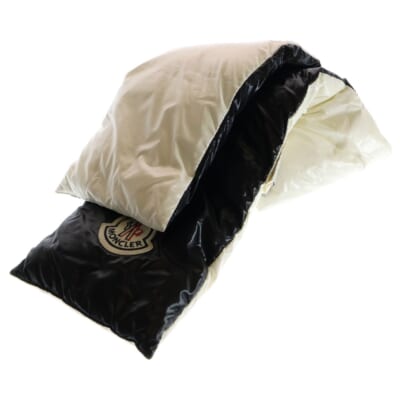 19AW SCIARPA シャルパ バイカラー ダウン マフラー ホワイト×ブラック E20930000900 Bランク