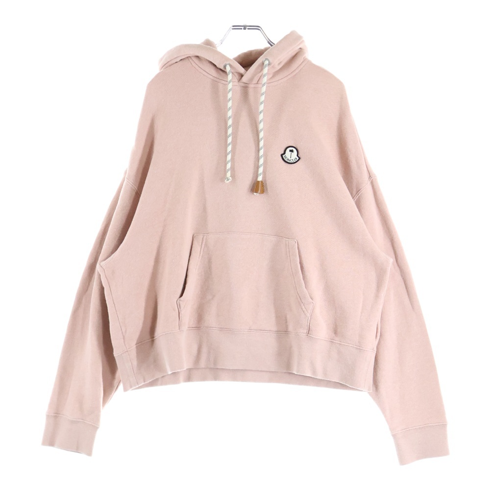 PALM ANGELS ×モンクレール パーカー ピンク コットン×麻 G209L8G00013 899IA Bランク