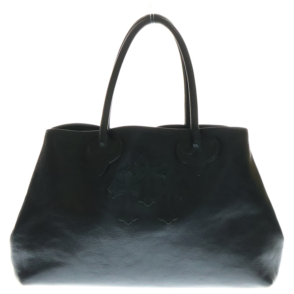 CHROME HEARTS クロムハーツ レザー トートバッグ3セメタリークロス CHROME HEARTS クロムハーツ トートバッグ 3セメタリークロス