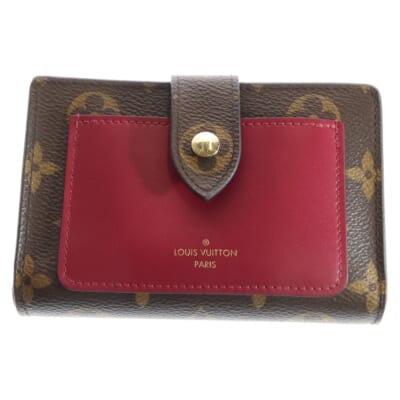モノグラム ポルトフォイユジュリエット レザーコンパクトウォレット 財布 ブラウン/ボルドー M69433 Bランク