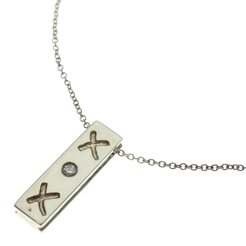 パロマピカソ キス バー 1PDネックレス ペンダント シルバー チェーン SV925 4.5g Bランク