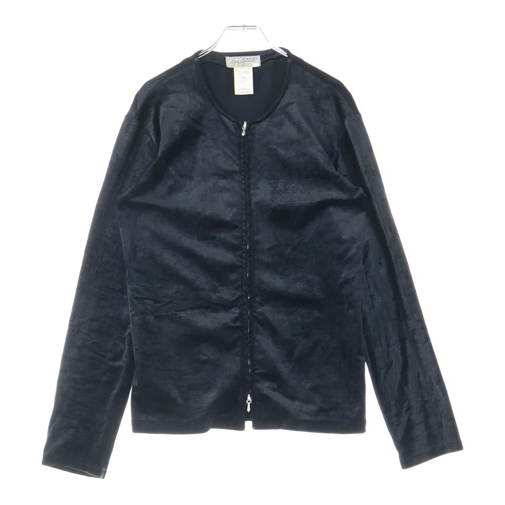 ノーカラー ベロアWジップジャケット ブラック レディース Bランク