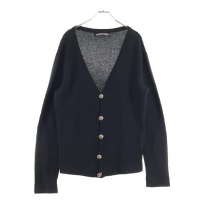 クロスボールボタン セメタリーパッチ カシミアカーディガン Bランク
