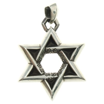 STAR OF DAVID LG ラージスターオブダビデ ラージスターオブダビデ ペンダント ネックレストップ シルバー Bランク