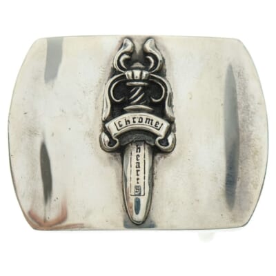 BUCKL MIL DGR ミリタリーレイズドダガーバックル シルバー Bランク