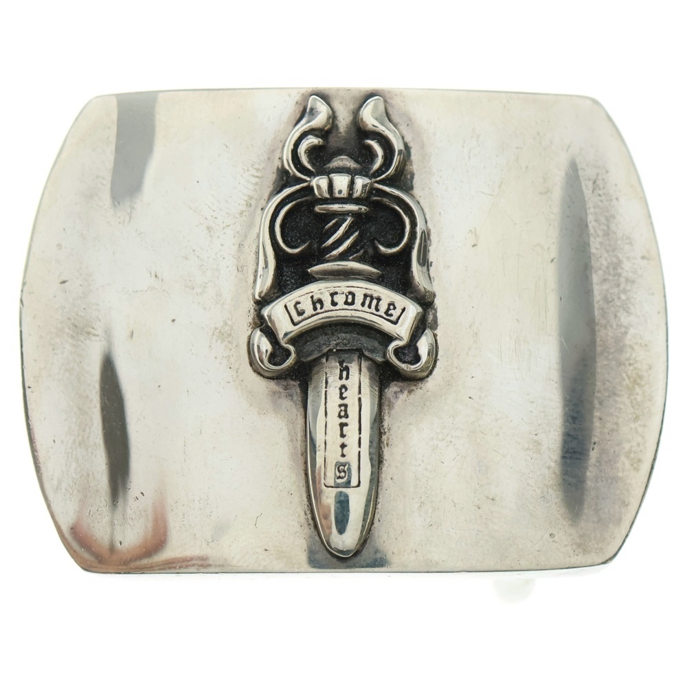 BUCKL MIL DGR ミリタリーレイズドダガーバックル シルバー Bランク