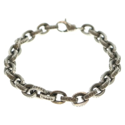 8inch LARGE PAPER CHN ラージペーパーチェーン シルバーブレスレット Bランク