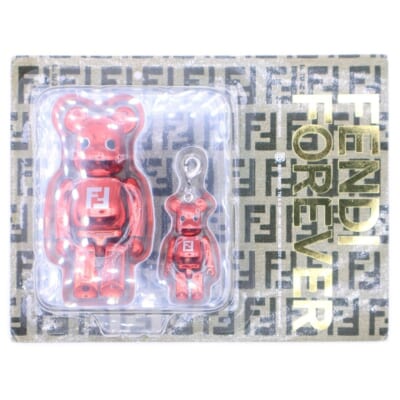 ベアブリック フィギュア マスコット チャーム メタリックレッド Bランク