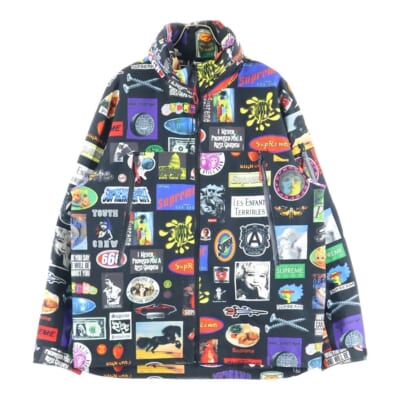 21SS GORE-TEX Stickers Shell Jacket ゴアテックス フード付ステッカーズシェルジャケット ブルゾン ブラック/マルチカラー Bランク