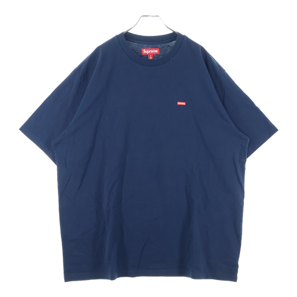 24SS Small Box Tee スモールボックスロゴ クルーネック半袖Tシャツ カットソー ネイビー Bランク