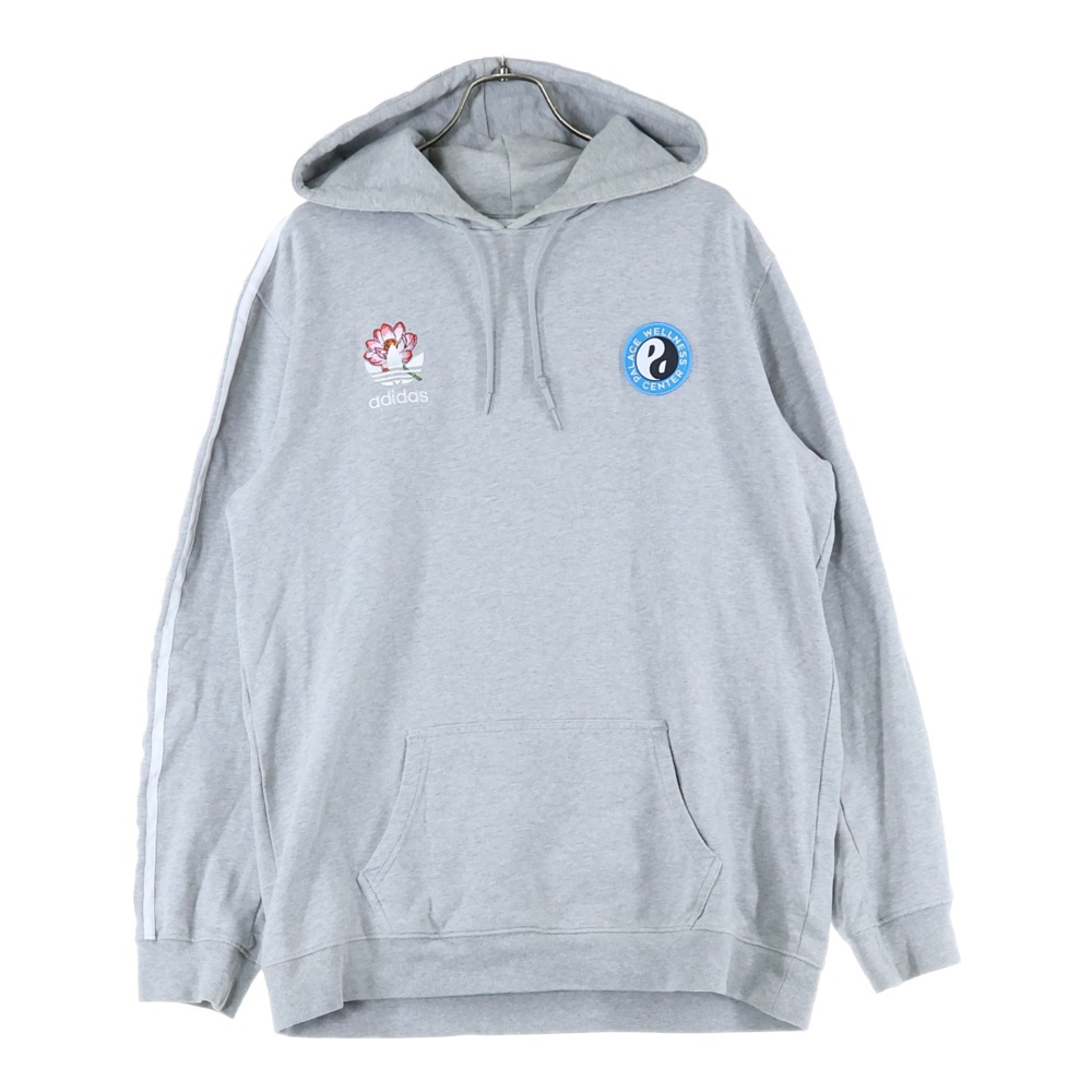 ×PALACE GRAPHIC HOODIE パレス グラフィック スウェット パーカー グレー HB9138 Bランク