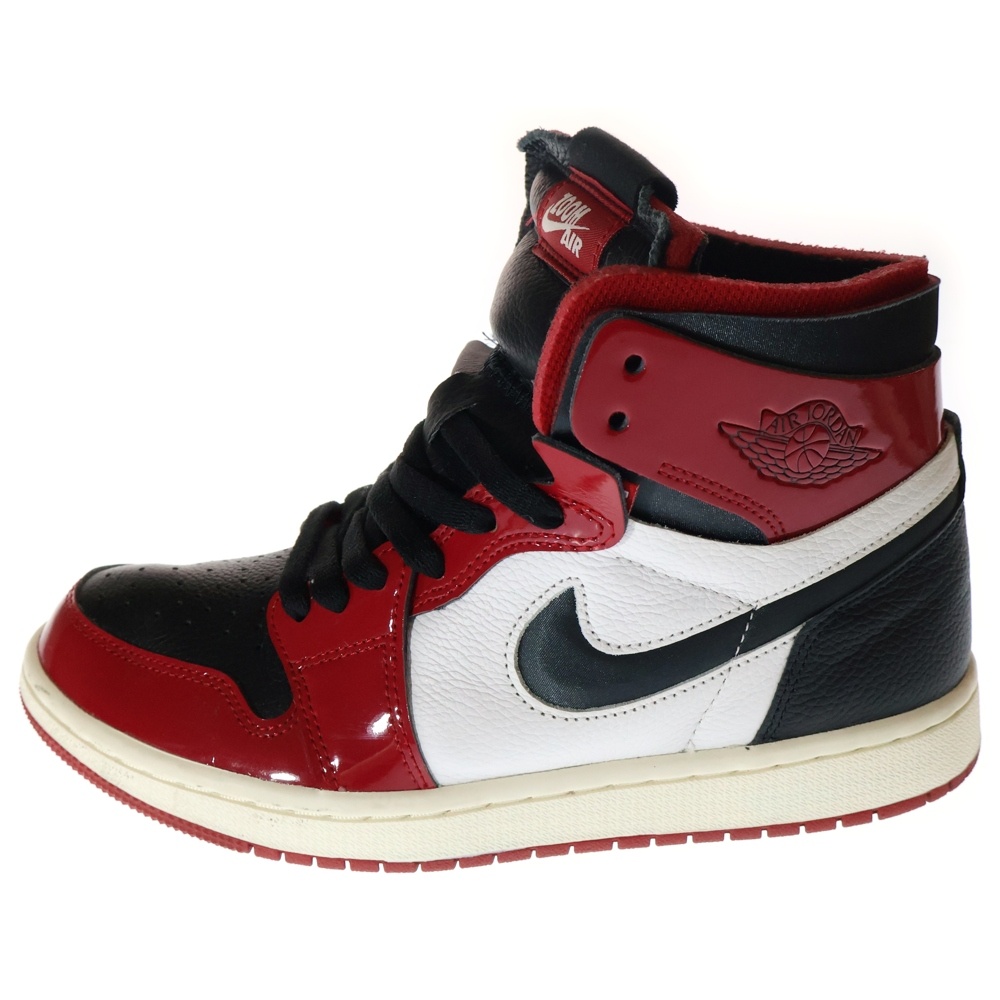 WMNS AIR JORDAN 1 ZOOM CHICAGO ウィメンズ エアジョーダン1 ズーム シカゴ ハイカットスニーカー レッド/ブラック US7.5/24.5cm CT0979-610 Bランク