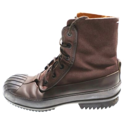 22AW RIDGED-TOE DERBY BOOTS リッジドトゥ ダービー レースアップ ブーツ ブラウン S57WU0240 Bランク