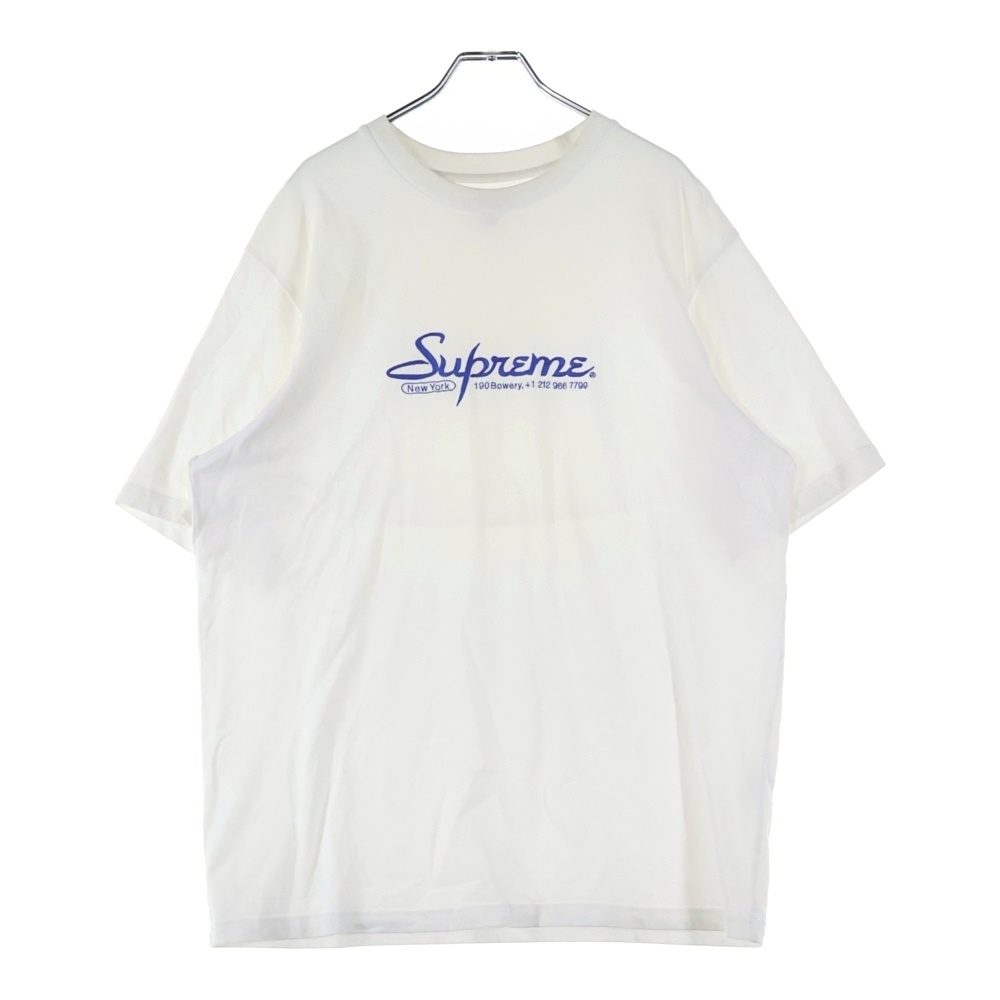 24SS Contact S/S Top コンタクト チェーンロゴ刺繍 クルーネック 半袖Tシャツ カットソー ホワイト Bランク