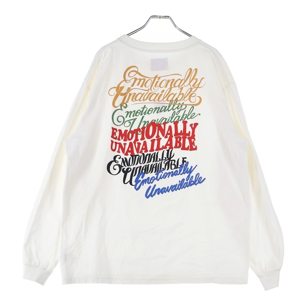 23SS EU MULTI LOGO L/S TEE ロゴ エンブロイダリー 背面プリント ロングスリーブ 長袖Tシャツ EU-S23-0000-026 Bランク
