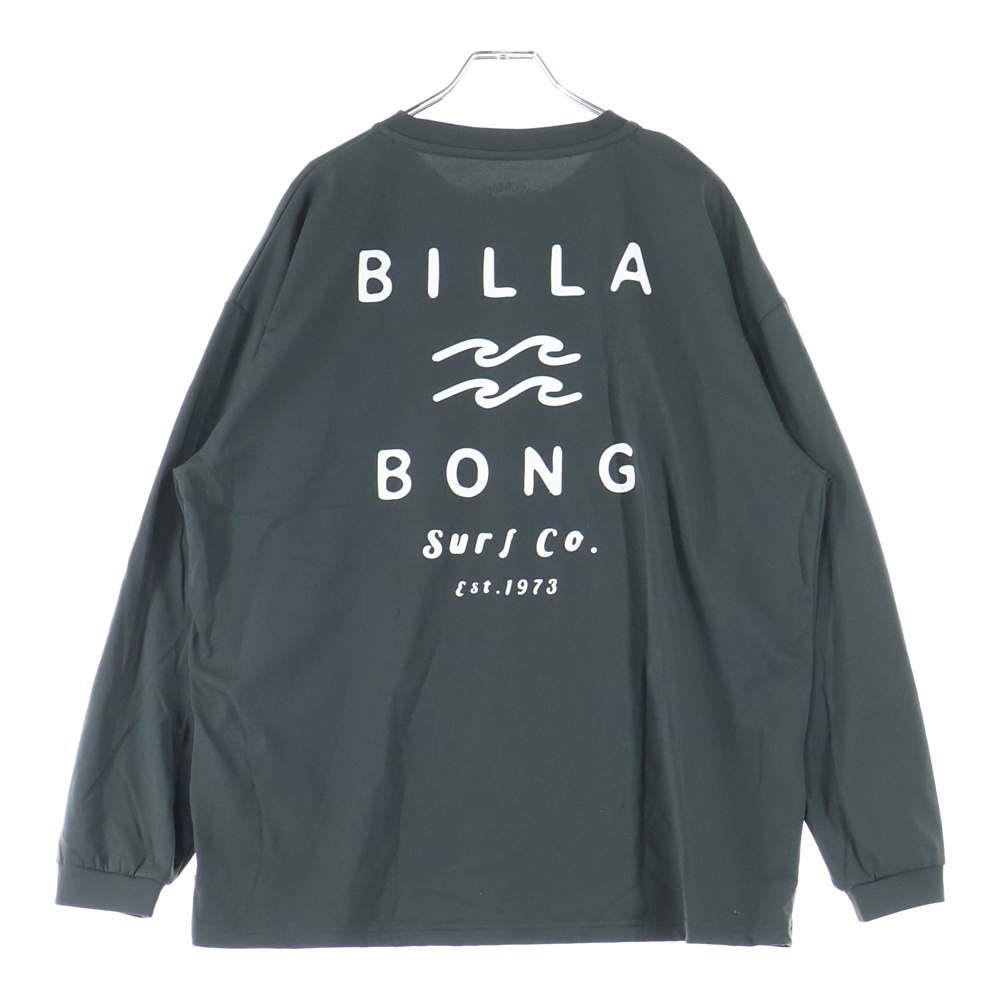 BILLABONG ビラボン SOFTTY LS TEE ロゴプリント クルーネック ロングスリーブ 長袖 Tシャツ カットソー グリーン BE011862 Bランク