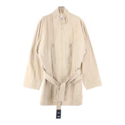 マルチポケット サイドジップ ウエストベルト ジップアップ ユーティリティジャケット ベージュ GK4796 Bランク