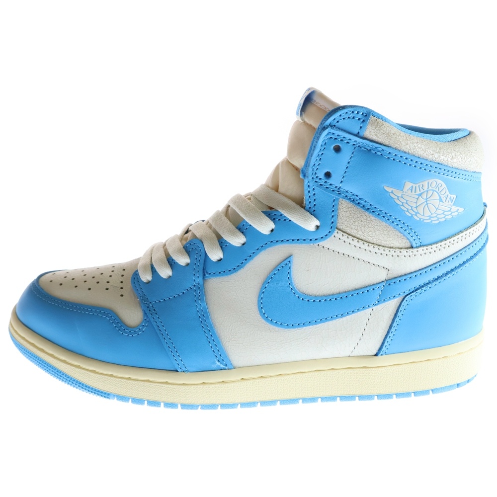 AIR JORDAN 1 RETRO HIGH OG UNC Reimagined エアジョーダン1 レトロ UNC リイマジンド ハイカットスニーカー ブルー/ホワイト US10.5/28.5cm DZ5485-402 Bランク