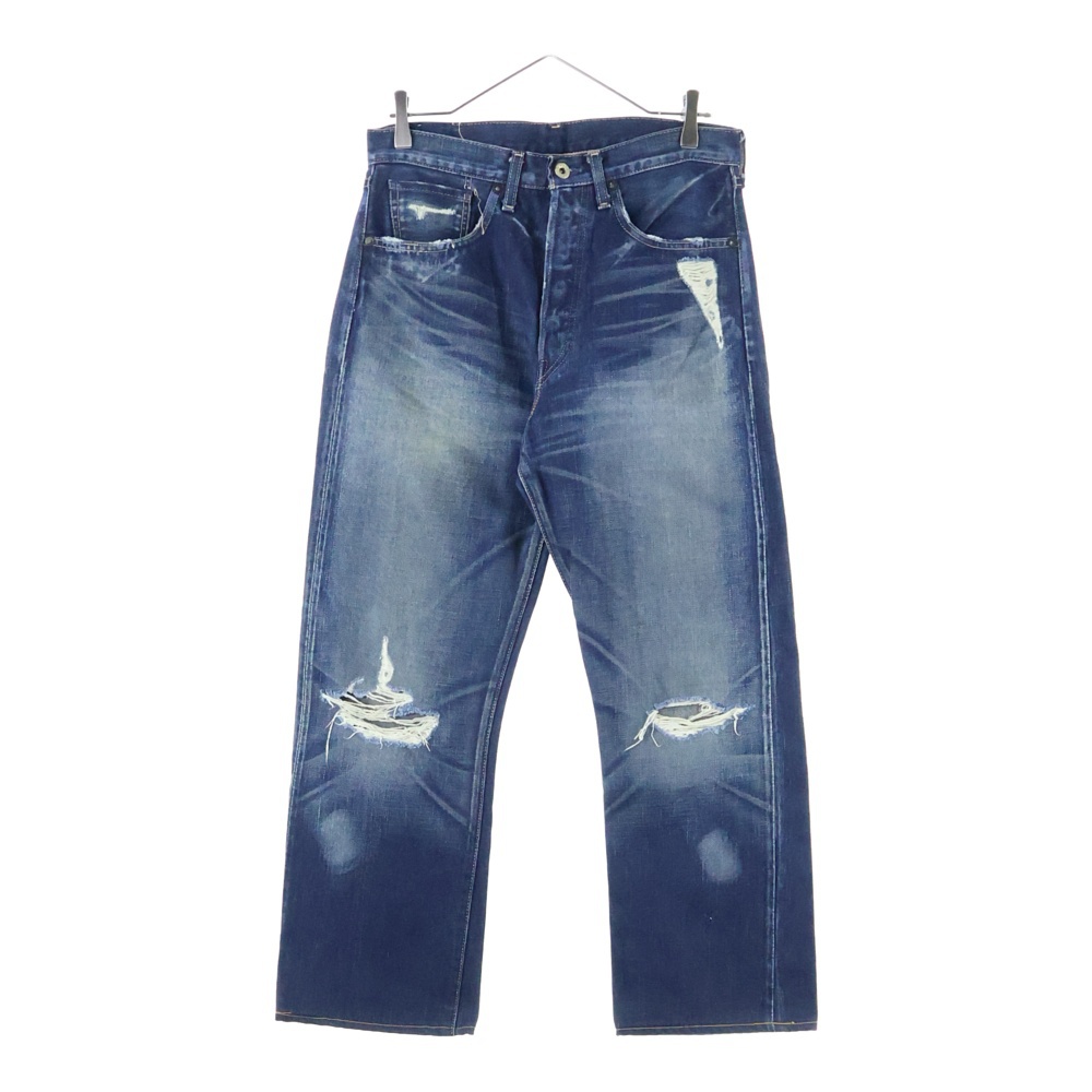 00S VINTAGE 44501 44年大戦モデル 復刻 BIG E ボタンフライ ストレートデニムパンツ インディゴ J22 J31181 0106 Bランク