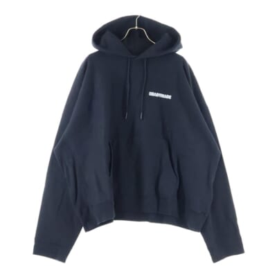24AW BIG HOODIE LOGO 刺繍ロゴ オーバーサイズ スウェット プルオーバーパーカー ブラック RE-CO-BK-00-00-285 Bランク