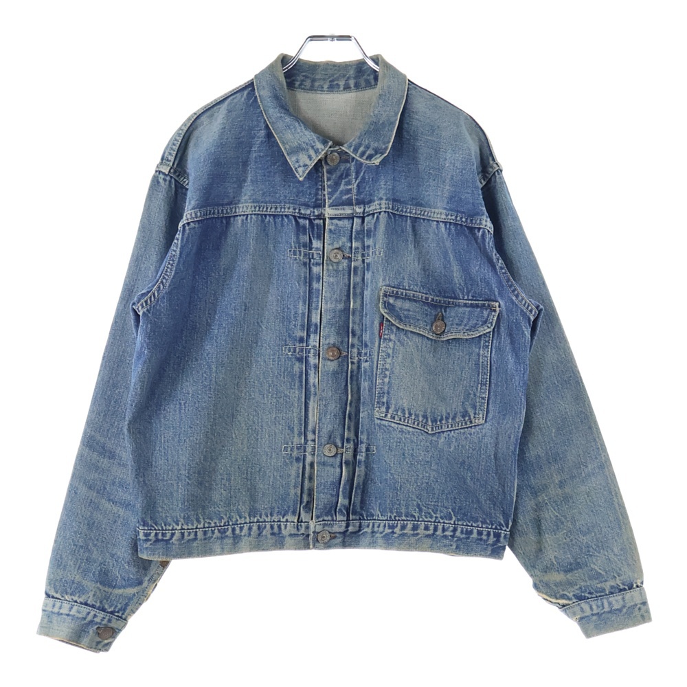 50S VINTAGE 506XX 1st 片面タブ BIG E スライドバックル デニム ジャケット インディゴ Bランク