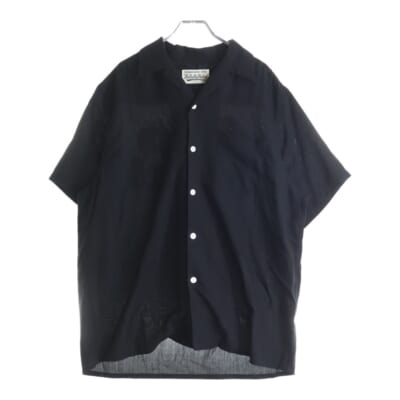 21SS 50'S SHIRT S/S TYPE2 オープンカラー バックエンブロイダリー 半袖シャツ ブラック Bランク